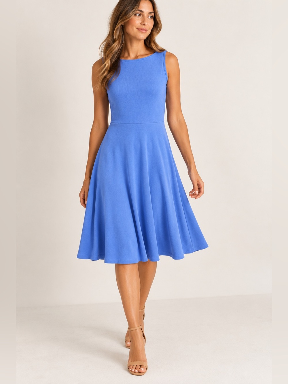 Michael Stars Blue Sleeveless Fit & Flare Dress – Size M